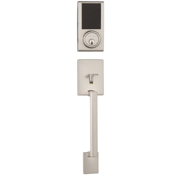 Delaney Hardware Handleset with Electronic Deadbolt and Vida Lever Door